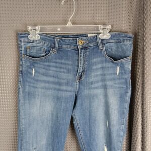 Pistola Women's Jeans Size 31 Distressed Ripped Zipper Ankle Denim P6855NSF-PET